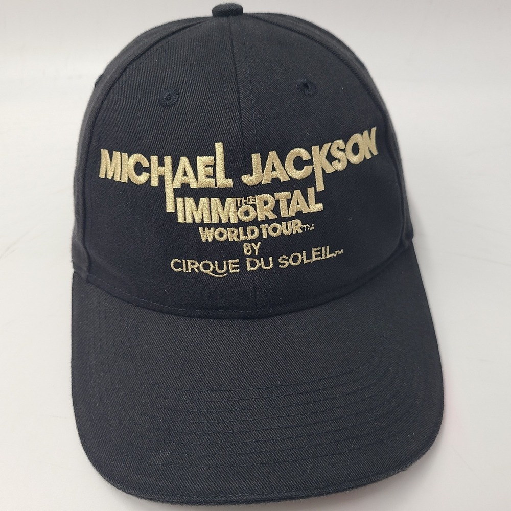 Michael Jackson Hat Adjustable Black The Immortal World Tour by Cirque Du Soleil